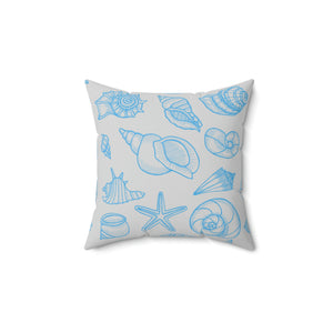 Sea Shells Beach Outdoor Throw Pillow