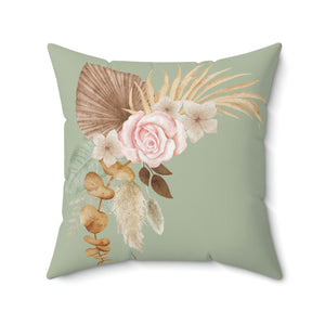 Boho Flowers Outdoor Pillow