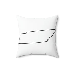 Tennessee Outline Outdoor Pillow