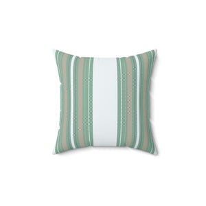 Mint Green Stripe Outdoor Pillow