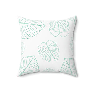 Green Leaf Outdoor Pillow