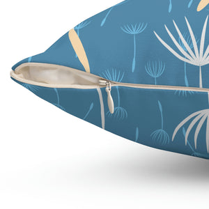 Summer Evening Blue Outdoor Pillow