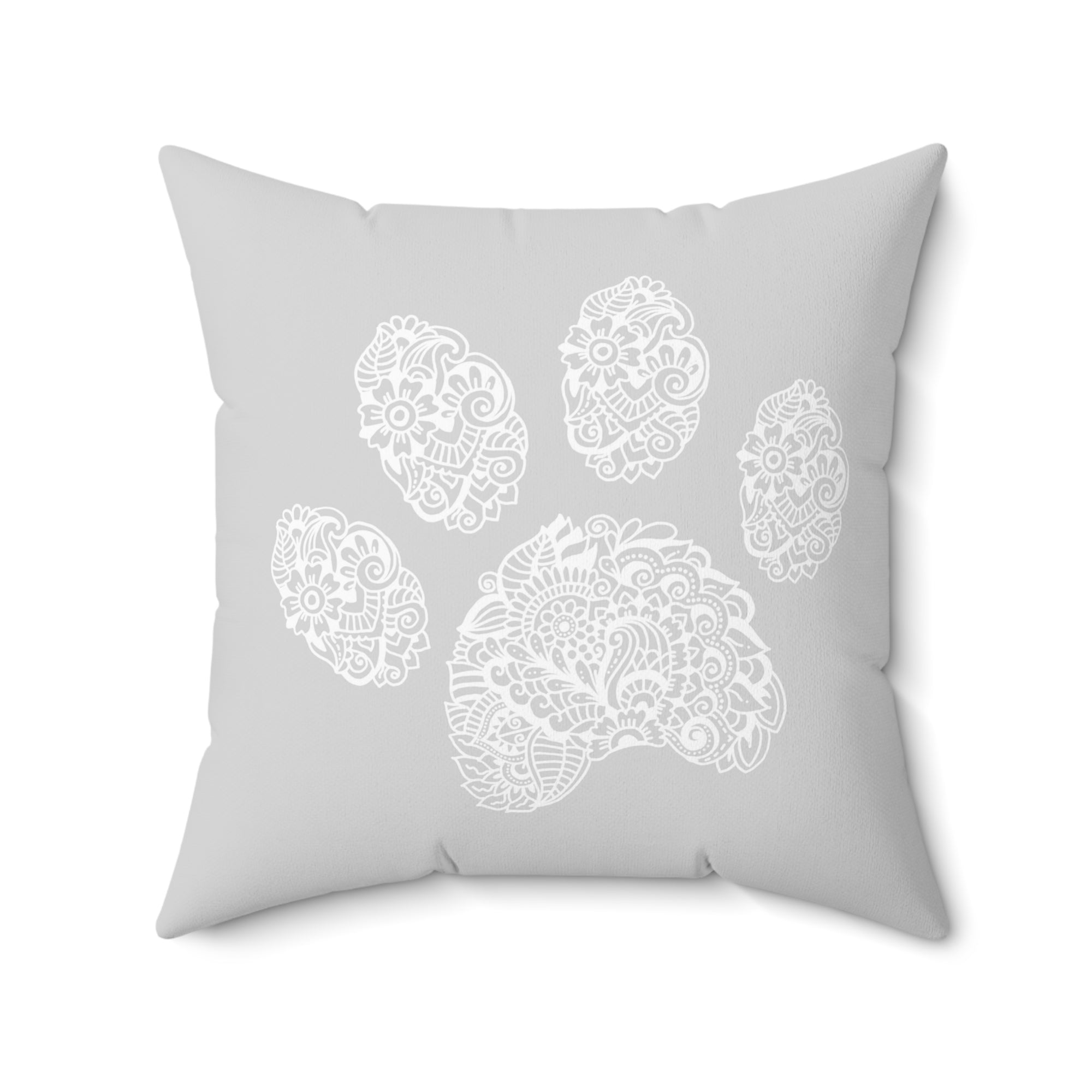 Dog Paw Outdoor Throw Pillow