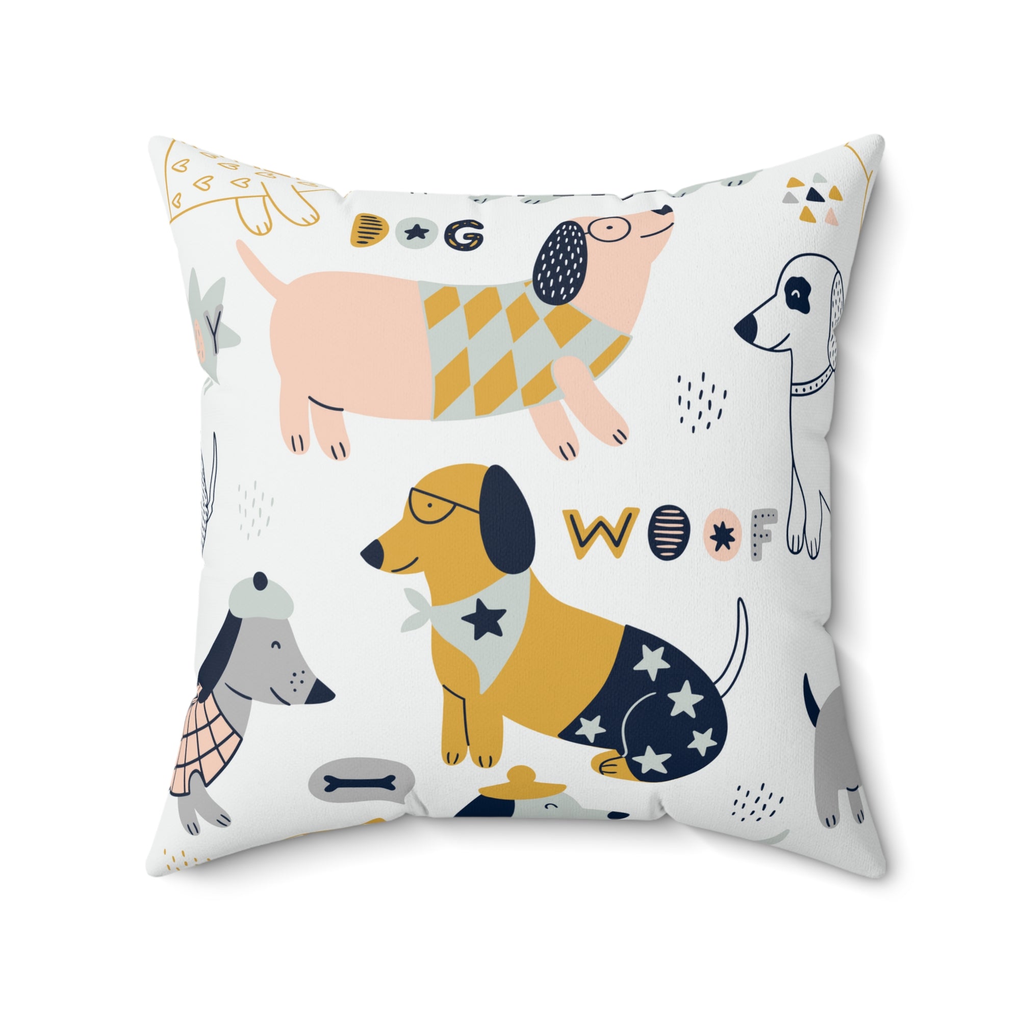 Fun Dog Outdoor Throw Pillow