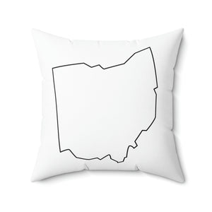 Ohio Outline Outdoor Pillow