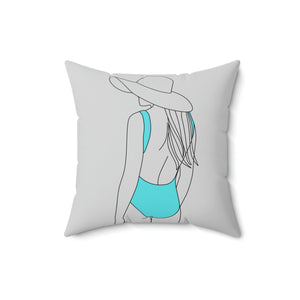 Beach Girl Outdoor Pillow