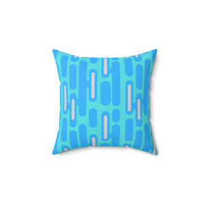 Modern Blue Design Outdoor Pillow