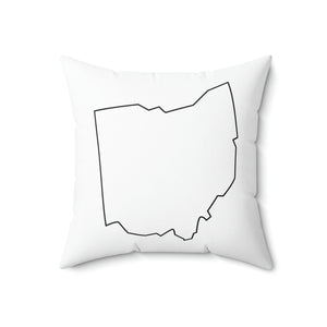 Ohio Outline Outdoor Pillow