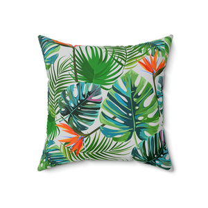 Beach Leaves Outdoor Throw Pillow