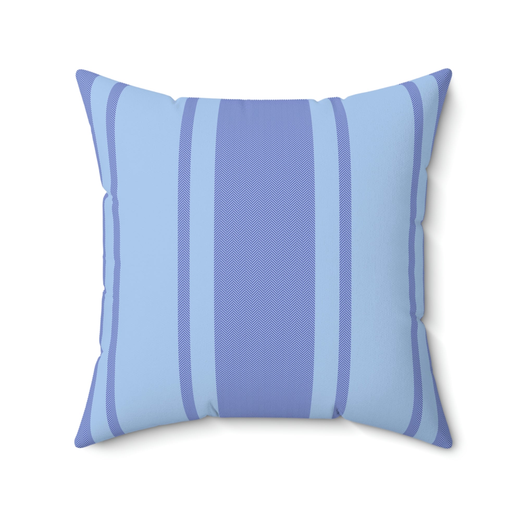 Blue on Blue Stripe Outdoor Pillow