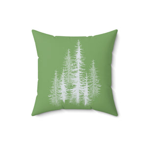 Pine Trees Outdoor Throw Pillow