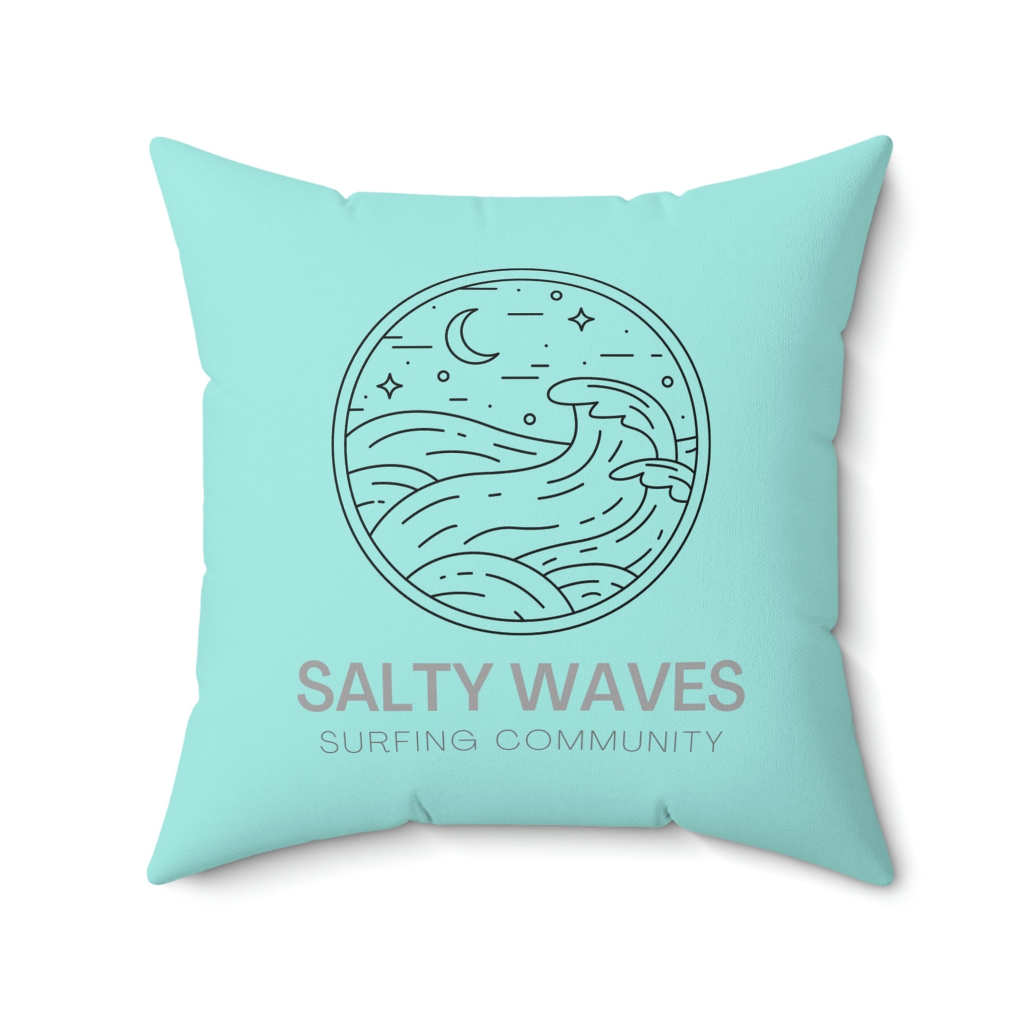 Salty Waves Outdoor Pillow