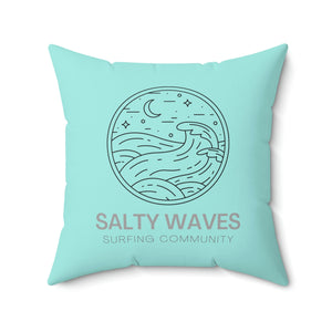 Salty Waves Outdoor Pillow