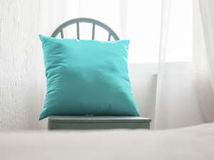 Aqua Blue Outdoor Pillow