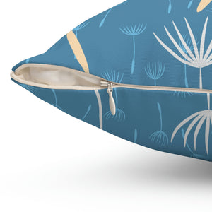 Summer Evening Blue Outdoor Pillow