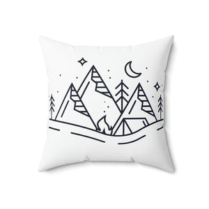 Star and Mountain Outdoor Pillow