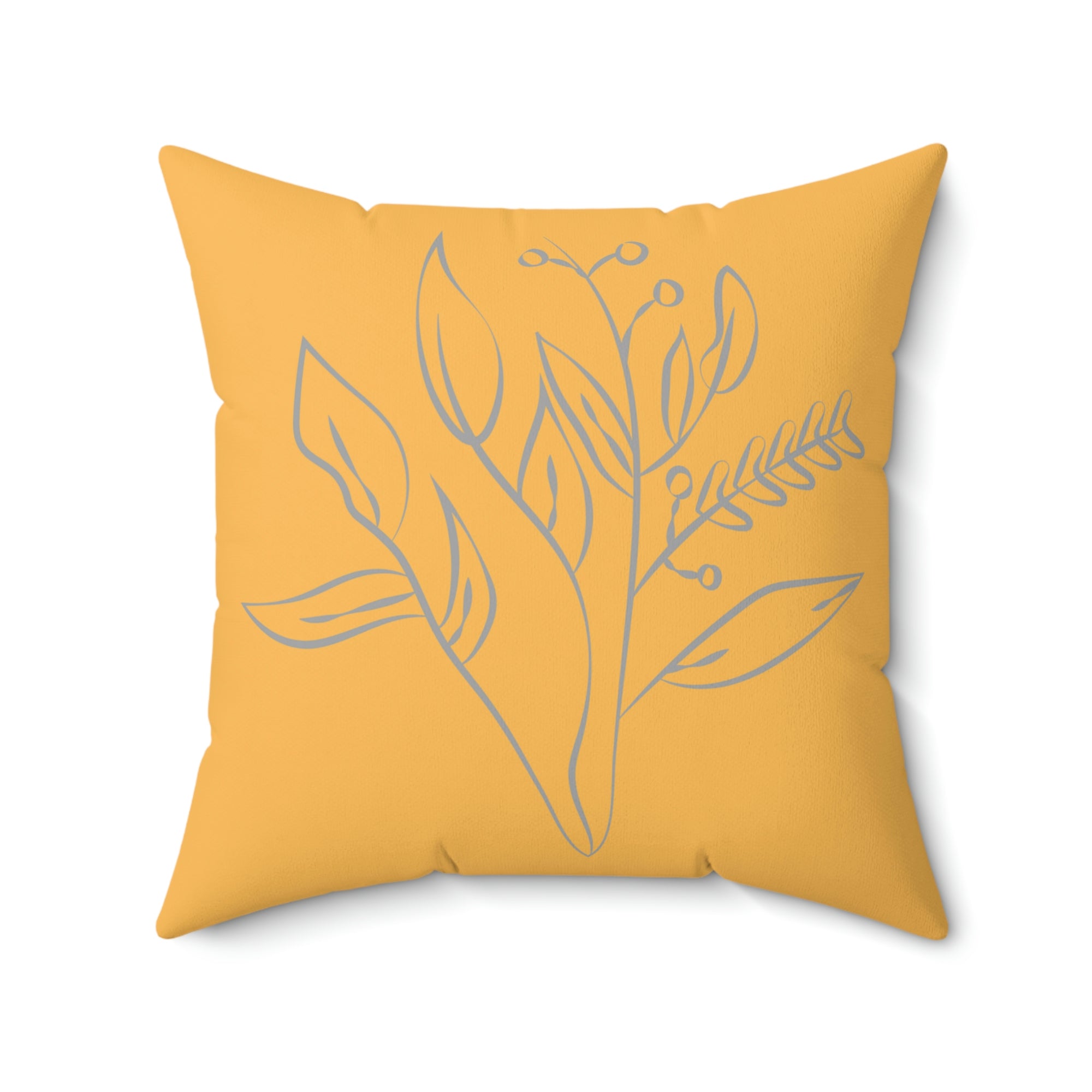 Orange Flower Outdoor Pillow