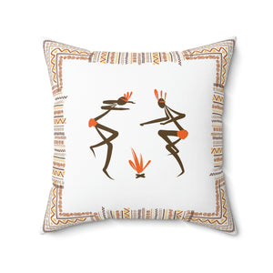 Aztec Dance Outdoor Throw Pillow