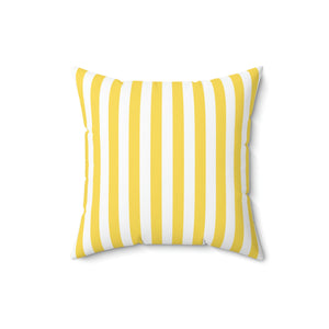 Yellow Stripe Outdoor Pillow