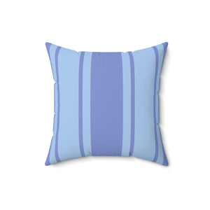 Blue on Blue Stripe Outdoor Pillow