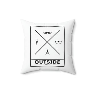 Outside Cross Outdoor Pillow