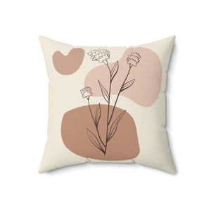 Boho Flower Designs Outdoor Pillow