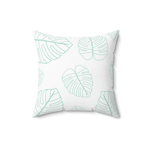 Green Leaf Outdoor Pillow