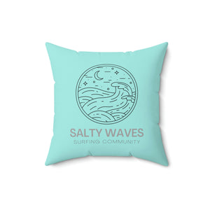 Salty Waves Outdoor Pillow