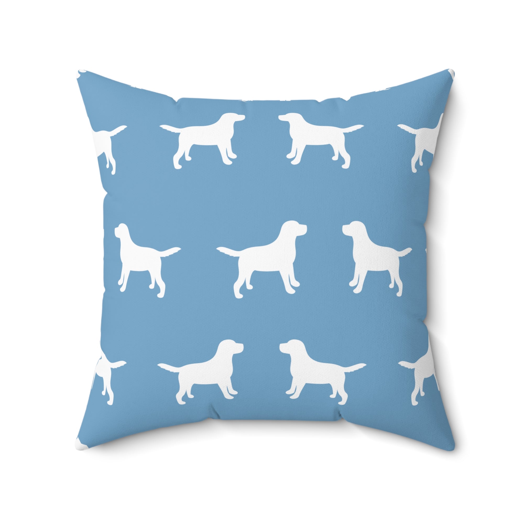 Labrador Blue Outdoor Throw Pillow