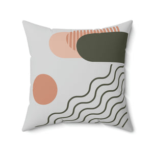 Boho waves n sun Outdoor Pillow