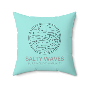 Salty Waves Outdoor Pillow