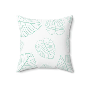 Green Leaf Outdoor Pillow