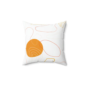 Orange Pattern Outdoor Pillow