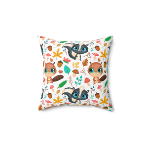 Kid Creatures Outdoor Throw Pillow