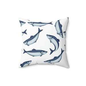 Tuna Fish Pattern Outdoor Pillow