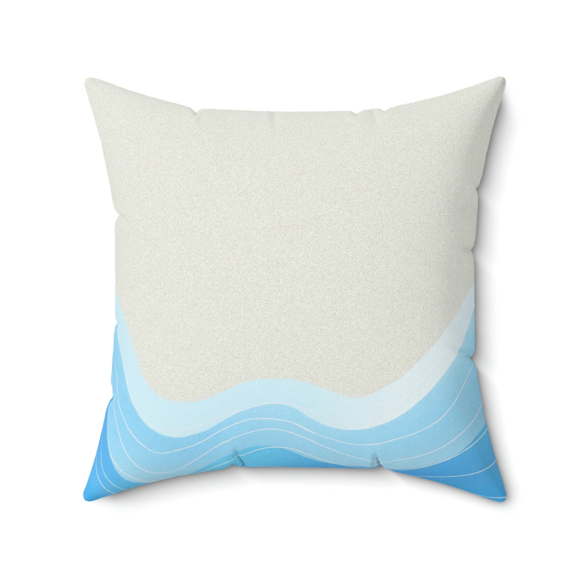 Sand and Beach Waves Outdoor Throw Pillow