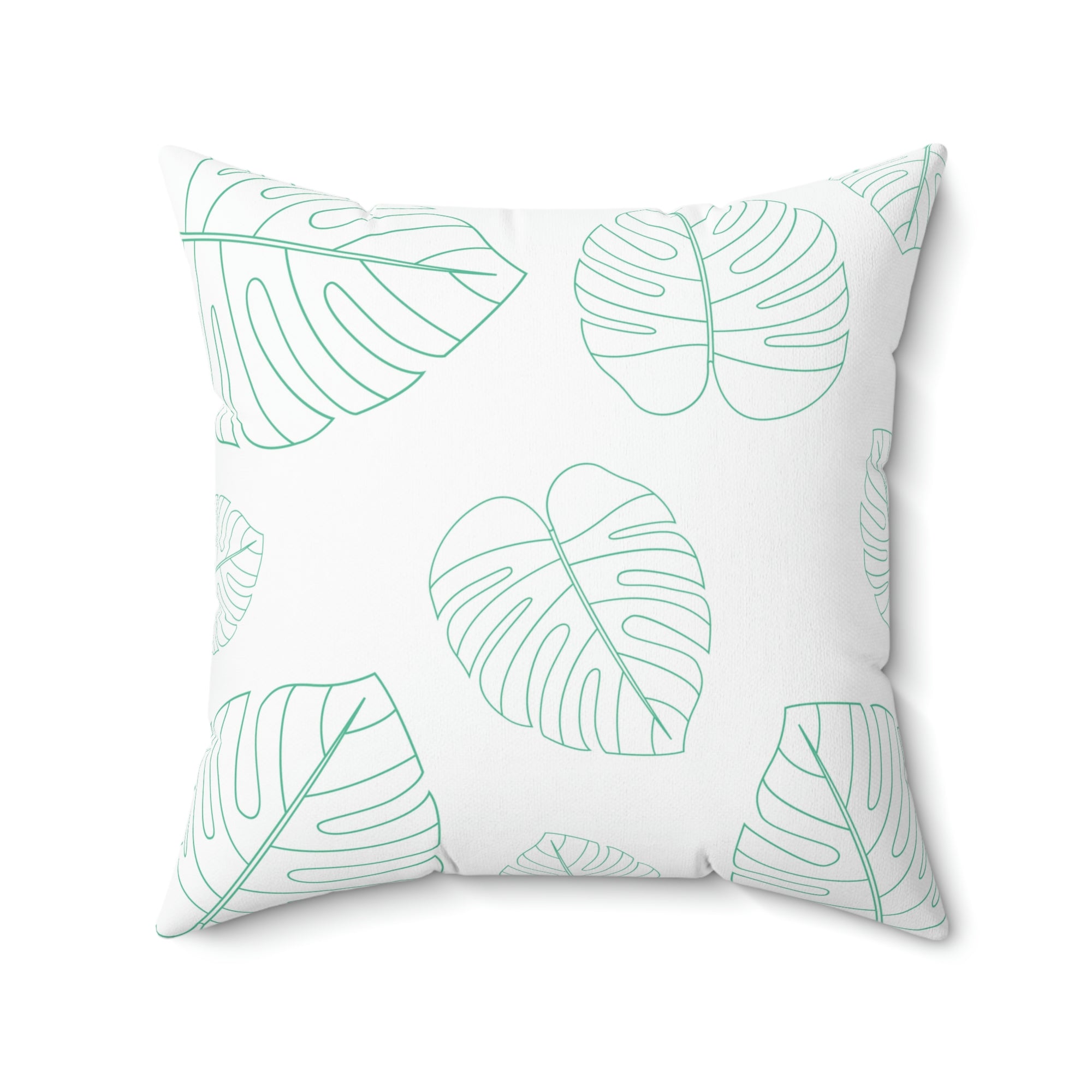 Green Leaf Outdoor Pillow