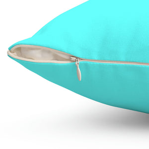 Aqua Blue Outdoor Pillow