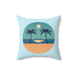 Hammock and Trees Outdoor Throw Pillow