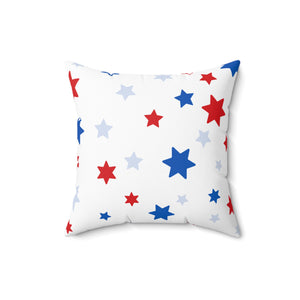 USA Stars Pattern Outdoor Throw Pillow