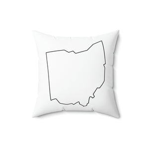 Ohio Outline Outdoor Pillow