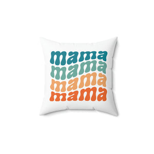 Mama Fun Colorful Outdoor Pillow