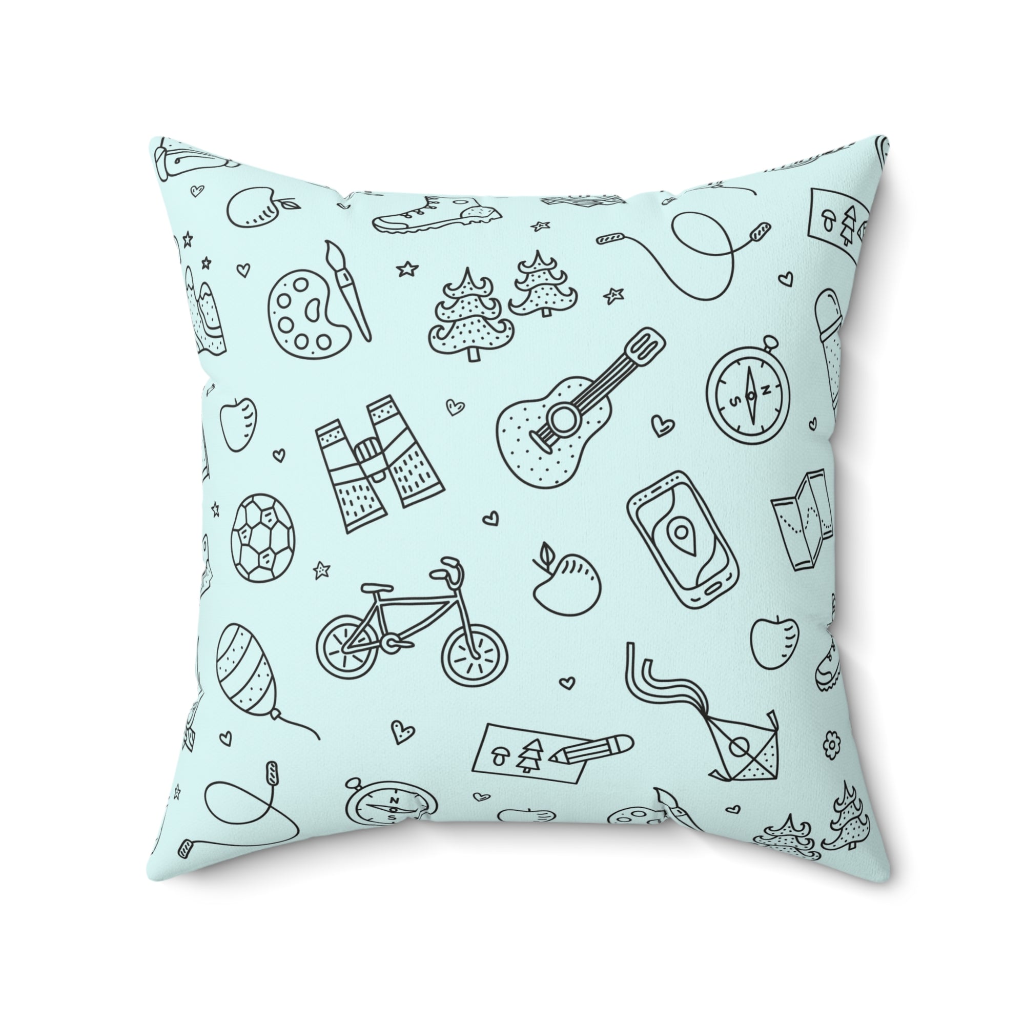 Kid Stuff Outdoor Throw Pillow