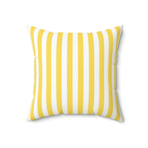 Yellow Stripe Outdoor Pillow