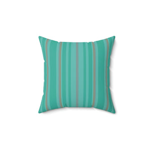 Green Stripe No 1 Outdoor Pillow