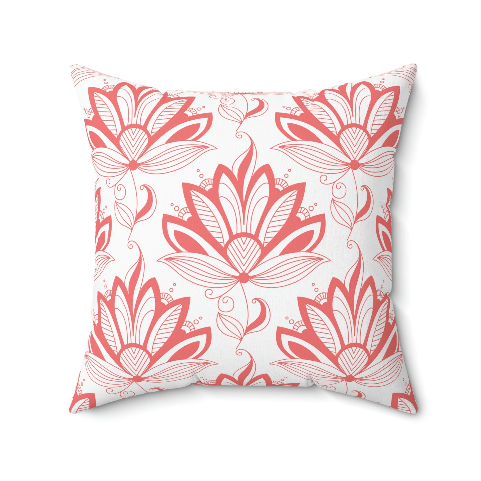 Persian Flower Outdoor Throw Pillow