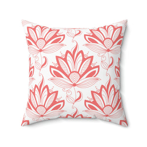 Persian Flower Outdoor Throw Pillow