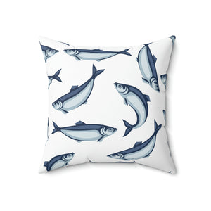 Tuna Fish Pattern Outdoor Pillow