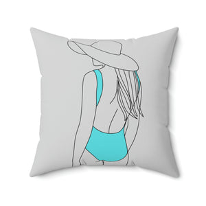 Beach Girl Outdoor Pillow