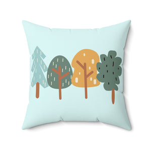 Kids Forest Outdoor Throw Pillow